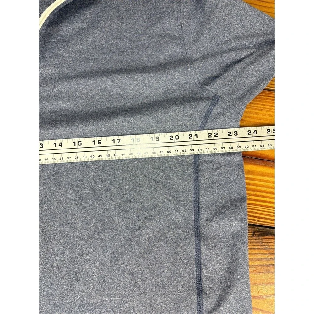 Johnnie O Prep Performance Mens XL Blue Heathered Quarter Zip Golf Casual